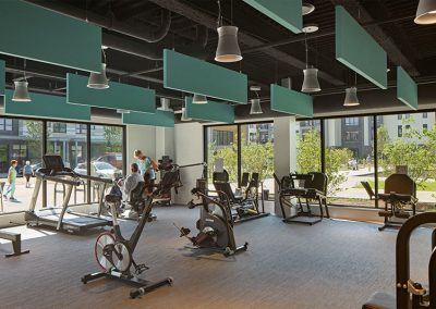 The fitness center