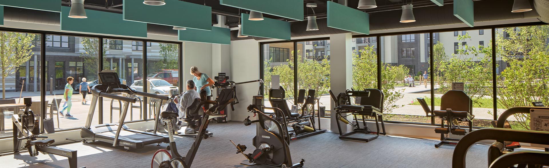 The fitness center